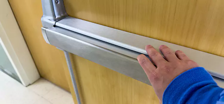 Installing a Push Bar on a Door West Vancouver